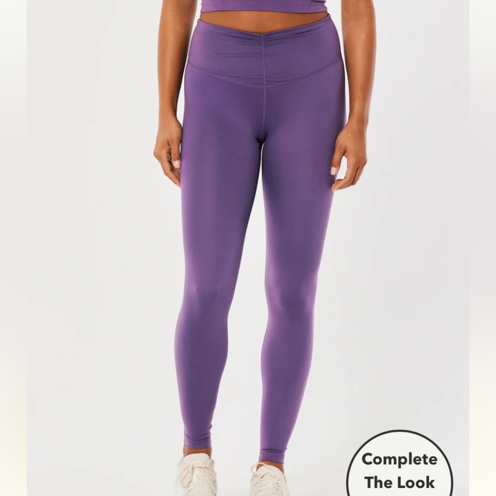 NEW GILLY HICKS GO RECHARGE CINCH-FRONT LEGGINGS SIZE:SMALL
